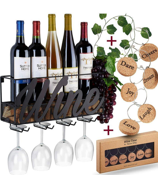 WALL MOUNT WINE RACK