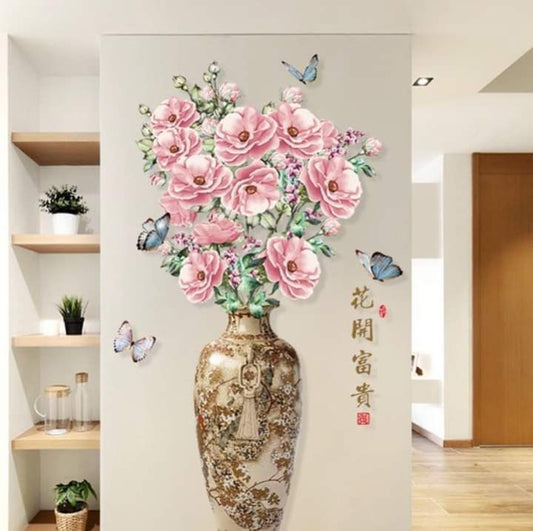 Flower Vase wall Sticker