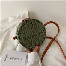 Round Straw Handbag