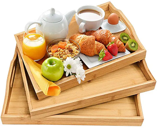 Natural Color Bamboo Serving Tray