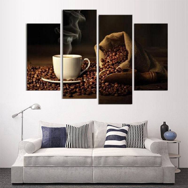 Coffee Beans Wall Art Canvas Painting